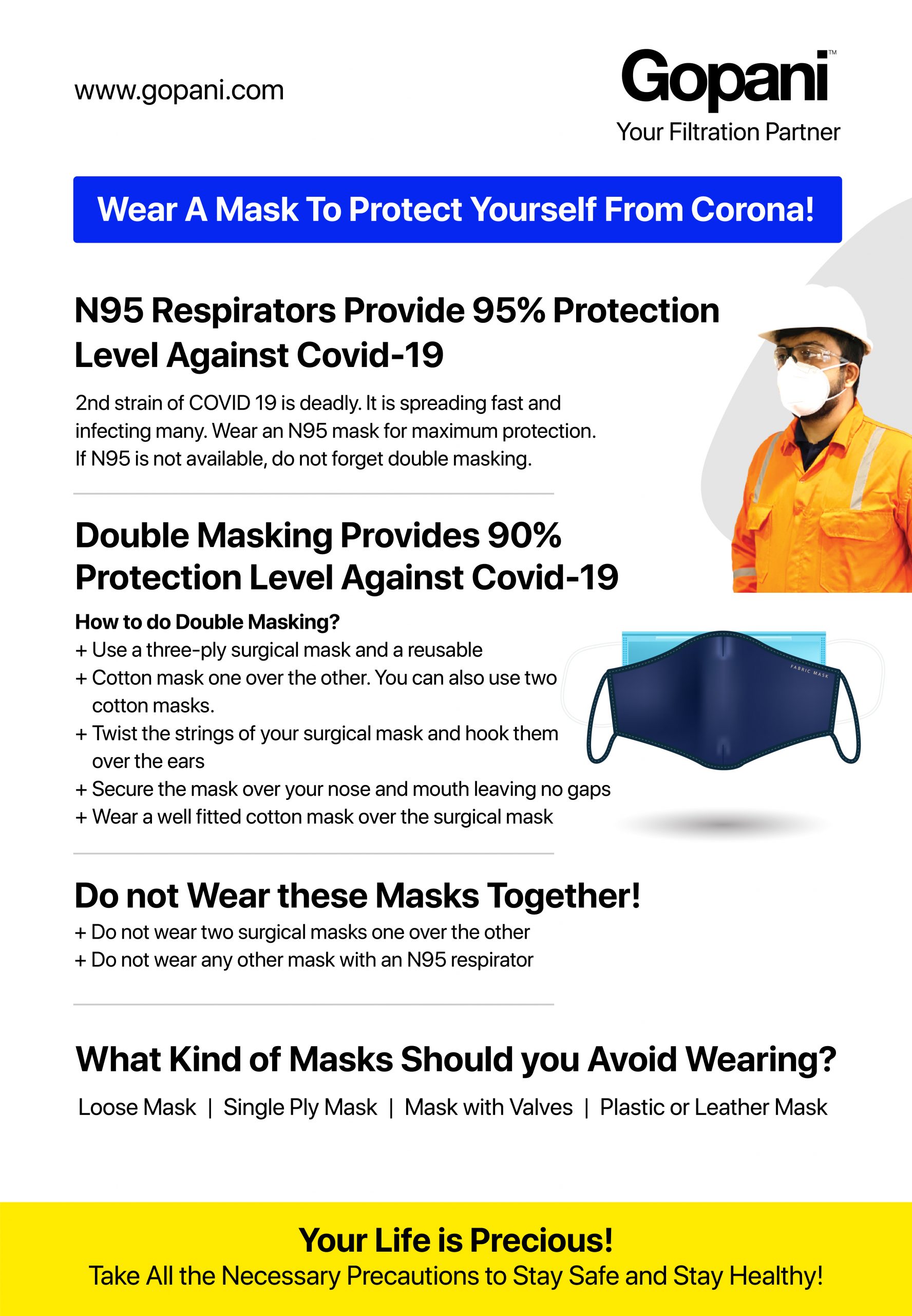 Wear Masks for 95% Covid Protection - Stay Safe Through Another Year of Covid Disruptions